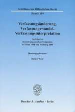 Verfassungsänderung, Verfassungswandel, Verfassungsinterpretation