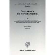 Governance in der Wirtschaftspolitik