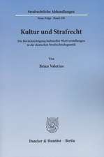 Kultur und Strafrecht