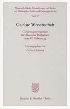 Gelebte Wissenschaft