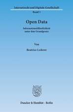 Lederer, B: Open Data