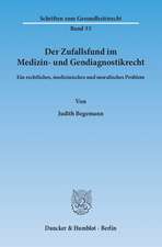 Der Zufallsfund im Medizin- und Gendiagnostikrecht