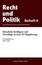 Künstliche Intelligenz und Vorschläge zu einer EU-Regulierung