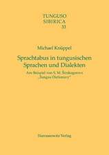 Sprachtabus in tungusischen Sprachen und Dialekten