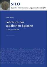 Lehrbuch der sabäischen Sprache 1. Teil