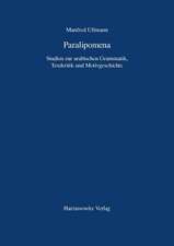 Paralipomena