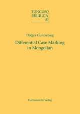 Differential Case Marking in Mongolian