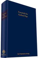 Festschrift für Gerhard Pape