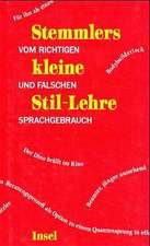 Stemmlers kleine Stil-Lehre