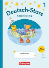 Deutsch-Stars 1. Schuljahr - Lesetraining Ausgabe 2025 - Silbentraining - Übungsheft