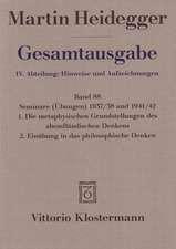 Gesamtausgabe Abt. 4 Hinweise und Aufzeichnungen Bd. 88. Seminare 1937/38 und 1941/42