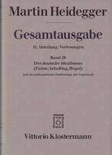 Der Deutsche Idealismus (Fichte, Schelling, Hegel) und die philosophische Problemlage der Gegenwart (Sommersemester 1929)