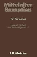 Mittelalter-Rezeption: DFG-Symposion 1983