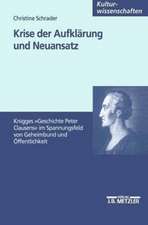 Krise der Aufklärung und Neuansatz: Knigges Roman 