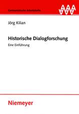 Historische Dialogforschung: Eine Einführung