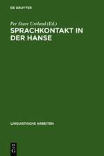 Sprachkontakt in der Hanse: Aspekte des Sprachausgleichs im Ostsee- und Nordseeraum. Akten des 7. Internationalen Symposions über Sprachkontakt in Europa, Lübeck 1986