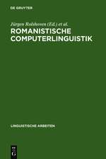 Romanistische Computerlinguistik: Theorien und Implementationen