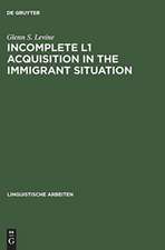 Incomplete L1 Acquisition in the Immigrant Situation: Yiddish in the United States