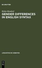 Gender Differences in English Syntax