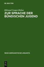 Zur Sprache der bündischen Jugend: am Beispiel der Deutschen Freischar