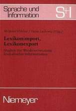 Lexikonimport, Lexikonexport: Studien zur Wiederverwertung lexikalischer Informationen