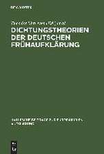 Dichtungstheorien der deutschen Frühaufklärung