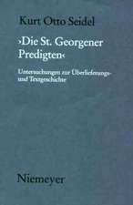 Die St. Georgener Predigten: Untersuchungen zur Überlieferungs- und Textgeschichte