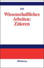 Wissenschaftliches Arbeiten: Zitieren