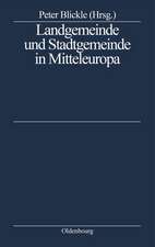 Landgemeinde und Stadtgemeinde in Mitteleuropa: Ein struktureller Vergleich