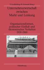 Unternehmerwirtschaft zwischen Markt und Lenkung: Organisationsformen, politischer Einfluss und ökonomisches Verhalten 1930–1960