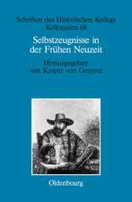 Selbstzeugnisse in der Frühen Neuzeit: Individualisierungsweisen in interdisziplinärer Perspektive