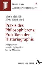 Praxis des Philosophierens, Praktiken der Historiographie