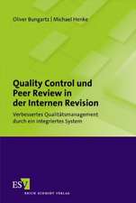 Quality Control und Peer Review in der Internen Revision