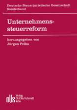 Unternehmenssteuerreform