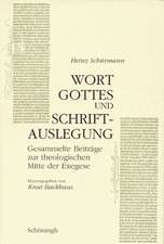 Wort Gottes und Schriftauslegung