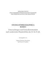 Studia Hymnographica Band I