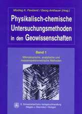 Physikalisch-chemische Untersuchungsmethoden 1 in den Geowissenschaften