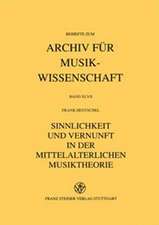 Sinnlichkeit und Vernunft in der mittelalterlichen Musiktheorie