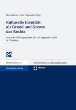 Kulturelle Identitat ALS Grund Und Grenze Des Rechts. Akten Der Ivr-Tagung Vom 28.-30. September 2006 in Wurzburg: Auswahl 14 Bedeutender Aufsatze Von Kelsen, Radbruch, Luhmann U.A.