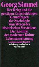 Der Krieg und die geistigen Entscheidungen. Grundfragen der Soziologie. Vom Wesen des historischen Verstehens. Der Konflikt der modernen Kultur. Lebensanschauung