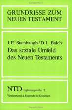 Das Soziale Umfeld Des Neuen Testaments: Eine Hermeneutik