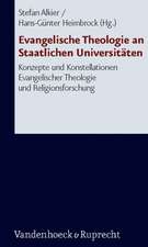 Evangelische Theologie an Staatlichen Universitaten: Konzepte Und Konstellationen Evangelischer Theologie Und Religionsforschung