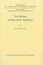 Text History of the Greek Numbers