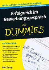 Erfolgreich im Bewerbungsgespräch für Dummies 2e