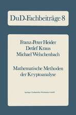 Mathematische Methoden der Kryptoanalyse