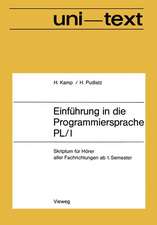 Einführung in die Programmiersprache PL/I: Skriptum für Hörer aller Fachrichtungen ab 1. Semester