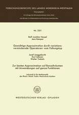 Gewichtige Approximation durch variationsvermindernde Operatoren vom Faltungstyp. Zur besten Approximation auf Banachräumen mit Anwendungen auf ganze Funktionen