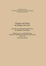 Hymnen und Gebete der Religion des Lichts