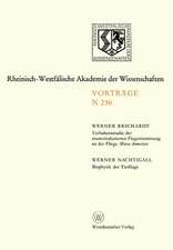 Verhaltensstudie der musterinduzierten Flugorientierung an der Fliege Musca domestica. Biophysik des Tierflugs: 212. Sitzung am 10. Januar 1973 in Düsseldorf