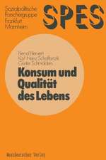 Konsum und Qualität des Lebens